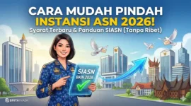 Ilustrai Cara Mudah Pindah Instansi ASN 2026: Syarat dan Prosedur Terbaru. Gemini AI