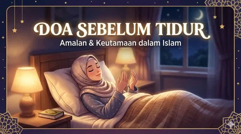 Ilustrasi Doa Sebelum Tidur: Amalan Singkat agar Istirahat Jadi Ibadah. Gemini AI