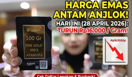 Emas Antam Turun Harga! Saatnya Cek Koleksi di Pegadaian Hari Ini