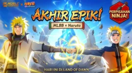 Ilustrasi - Akhir Epik MLBB x Naruto: Rayakan Perpisahan Ninja di Land of Dawn.