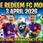 Kode Redeem FC Mobile 3 April 2026. Ilustrasi AI
