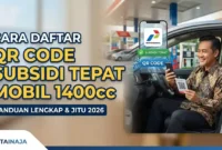 Ilustrasi Panduan Praktis Daftar QR Code Subsidi Tepat Mobil 1400cc Tahun 2026. Gemini AI