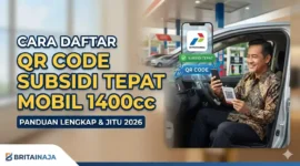 Ilustrasi Panduan Praktis Daftar QR Code Subsidi Tepat Mobil 1400cc Tahun 2026. Gemini AI