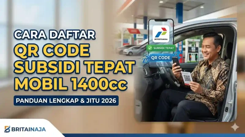 Ilustrasi Panduan Praktis Daftar QR Code Subsidi Tepat Mobil 1400cc Tahun 2026. Gemini AI
