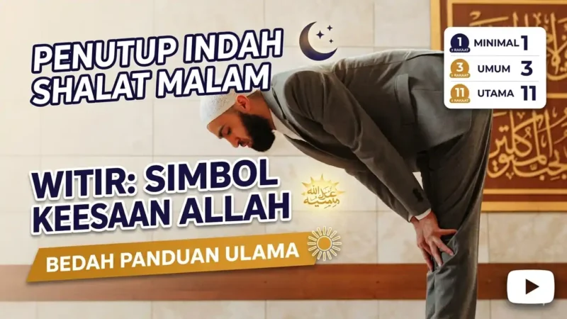 Ilustrasi - Seseorang sedang melakukan sholat sunnah witir.