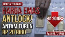 Ilustrasi - Harga Emas Antam Hari Ini Anjlok Rp20 Ribu per Gram. Gemini AI