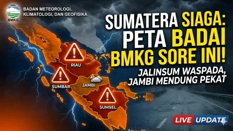 Ilustrasi - Sumatera Dikepung Cuaca Ekstrem, Jalur Lintas Selatan Perlu Waspada.