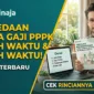 Ilustrasi Perbedaan Gaji PPPK Paruh Waktu vs Penuh Waktu. Gemini AI