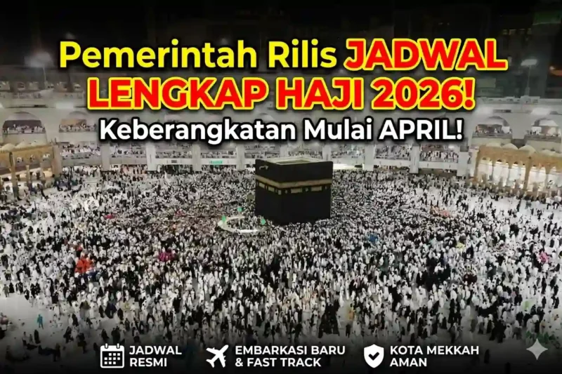Ilustrasi - Pemerintah Resmi Rilis Jadwal Lengkap Ibadah Haji 2026.