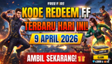 Ilustrasi Kode Redeem FF Terbaru 9 April 2026. Gemini AI