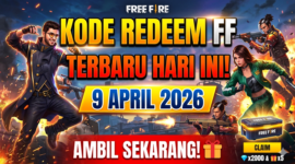 Ilustrasi Kode Redeem FF Terbaru 9 April 2026. Gemini AI