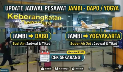 Jadwal & Harga Tiket Pesawat Jambi ke Dabo