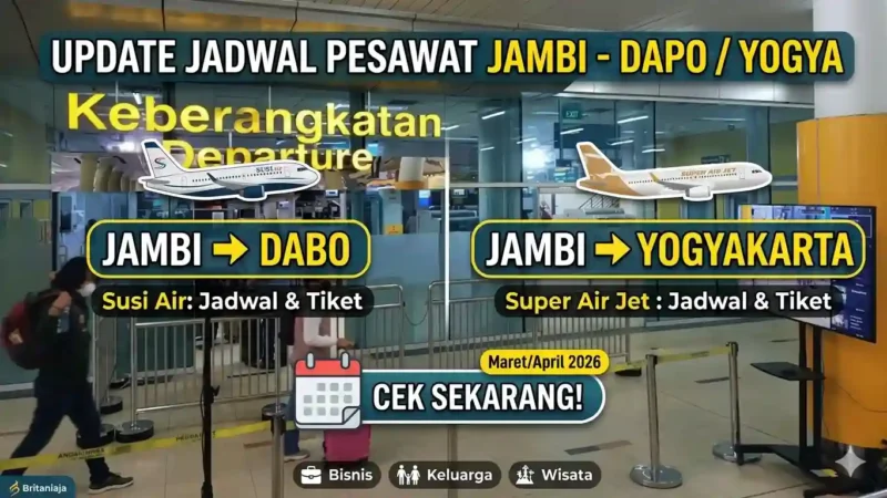 Ilustrasi - Jadwal & Harga Tiket Pesawat Jambi ke Dabo.
