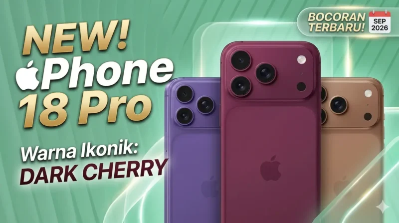 Intip Bocoran Mewah iPhone 18 Pro: Apple Siapkan Warna 'Dark Cherry' yang Ikonik!