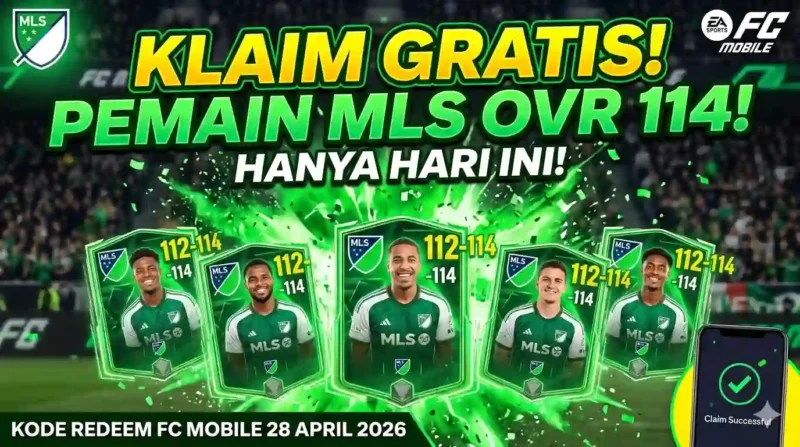 Ilustrasi - Kode Redeem FC Mobile 28 April 2026: Ambil Pemain MLS OVR 114 Gratis.