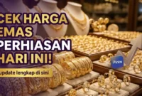 Ilustrasi - Harga Emas Perhiasan Hari Ini.