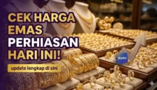 Ilustrasi - Harga Emas Perhiasan Hari Ini.