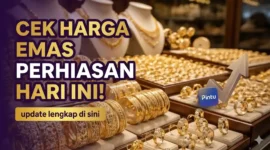 Ilustrasi - Harga Emas Perhiasan Hari Ini.