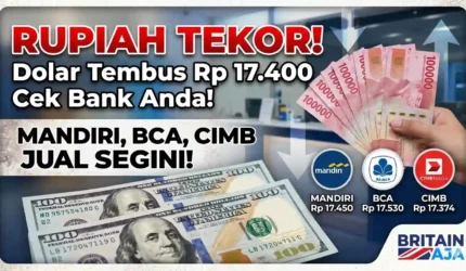 Rupiah Terus Melemah, Dolar AS Kini Tembus Rp 17.400 di Sejumlah Bank