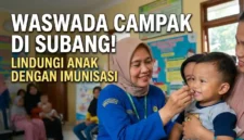 Ilustrasi Waspada Campak, Lindungi Buah Hati dengan Imunisasi. Gemini AI