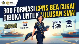 Ilustrasi Lowongan 300 Formasi Bea Cukai. Gemini AI
