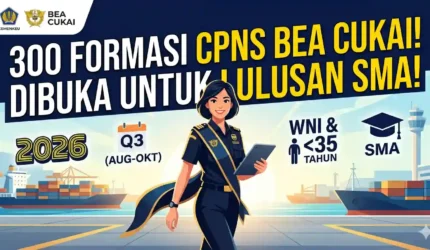 Lowongan 300 Formasi Bea Cukai