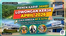 Ilustrasi - Lowongan Kerja di Jambi April 2026: Gaji Tembus Rp9 Juta.