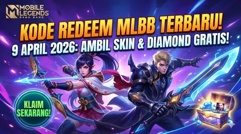 Ilustrasi Kode Redeem MLBB Hari Ini 9 April 2026. Gemini AI
