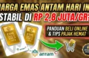 Ilustrasi - Harga Emas Antam Hari Ini, Jumat 24 April 2026.