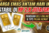 Ilustrasi - Harga Emas Antam Hari Ini, Jumat 24 April 2026.