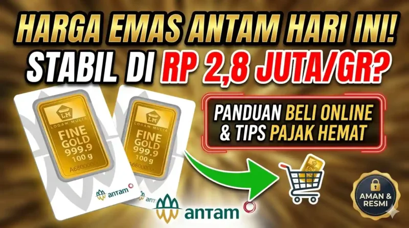 Ilustrasi - Harga Emas Antam Hari Ini, Jumat 24 April 2026.