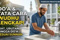 Ilustrasri - Orang Sedang Berwudhu.