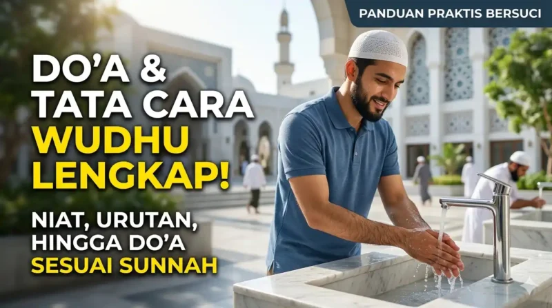 Ilustrasri - Orang Sedang Berwudhu.