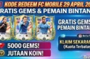 Ilustrasi - Kode Redeem FC Mobile 29 April 2026.
