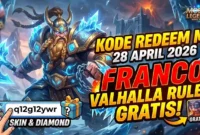 Ilustrasi - Kode Redeem ML 28 April 2026: Skin Franco Valhalla Ruler Menantimu.