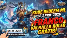 Ilustrasi - Kode Redeem ML 28 April 2026: Skin Franco Valhalla Ruler Menantimu.