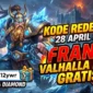 Ilustrasi - Kode Redeem ML 28 April 2026: Skin Franco Valhalla Ruler Menantimu.