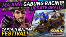 Ilustrasi - Sega Bawa Goro Majima ke Lintasan Sonic Racing: Update Gratis & Event Seru Menanti.