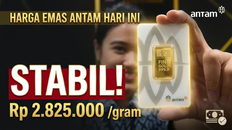 Ilustrasi - Harga Emas Antam Hari Ini Stabil.