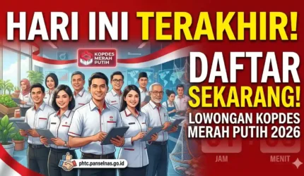 Daftar Lowongan 30.000 Manajer Kopdes Merah Putih 2026