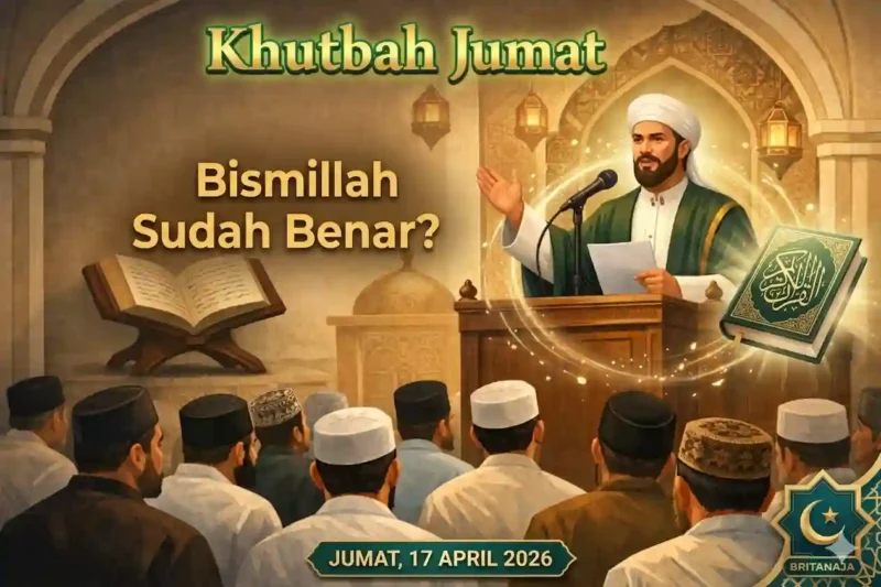 Ilustrasi Sedang Berkhutbah.