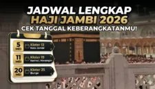 Ilustrasi Suasana di Kabah. Jadwal Keberangkatan Haji Jambi 2026 untuk Seluruh Kabupaten/Kota.