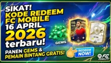 Ilustrasi Kode Redeem FC Mobile 16 April 2026. Gemini AI