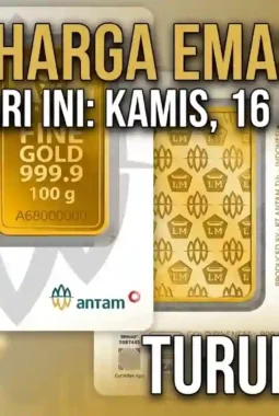 Harga Emas Antam Hari Ini Turun Tipis: Cek Rincian Lengkapnya!