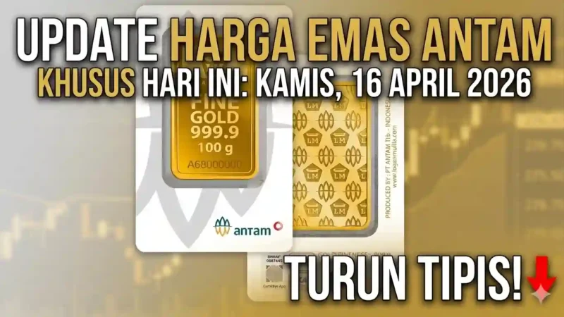 Ilustrasi - Harga Emas Antam Hari Ini Turun Tipis. Gemini AI