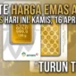 Ilustrasi - Harga Emas Antam Hari Ini Turun Tipis. Gemini AI