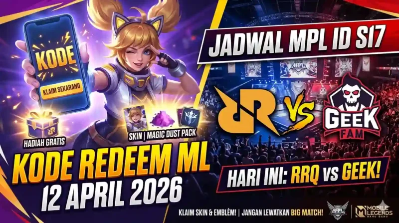 Ilustrasi Kode Redeem ML 12 April 2026. Gemini AI