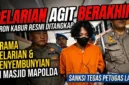 M Alung Ramadhan, daftar pencarian orang (DPO) kasus 58 Kilogram narkotika jenis sabu-sabu yang kabur dari ruangan penyidik pada Oktober 2025 lalu, digiring Provos Polda Jambi ke ruang penyidik, Kamis (16/4/2026). Setelah buron, Alung akhirnya ditangkap di Merlung, Provinsi Jambi, Kamis (16/4/2026).