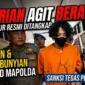 M Alung Ramadhan, daftar pencarian orang (DPO) kasus 58 Kilogram narkotika jenis sabu-sabu yang kabur dari ruangan penyidik pada Oktober 2025 lalu, digiring Provos Polda Jambi ke ruang penyidik, Kamis (16/4/2026). Setelah buron, Alung akhirnya ditangkap di Merlung, Provinsi Jambi, Kamis (16/4/2026).