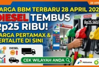 Ilustrasi - Harga BBM Terbaru 28 April 2026: Jenis Diesel Tembus Rp25 Ribu.